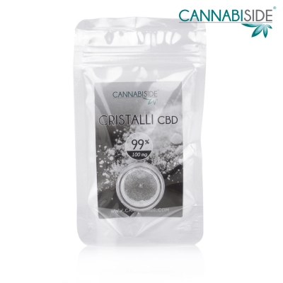 Cristalli di CBD 99 % da 100 mg