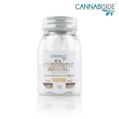 Confezione Old Temple Infiorescenza di Cannabis Legale 1g