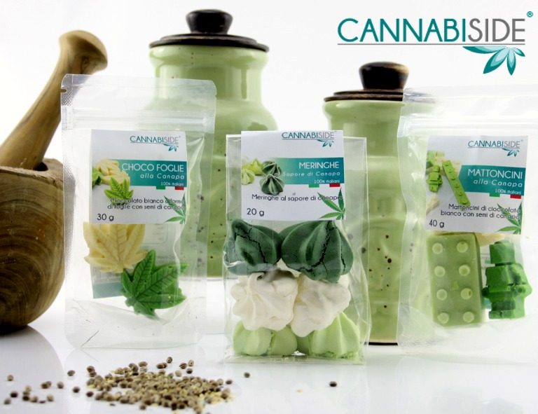 Foods Products of Cannabis Sativa Selled in the Cannabiside Franchise