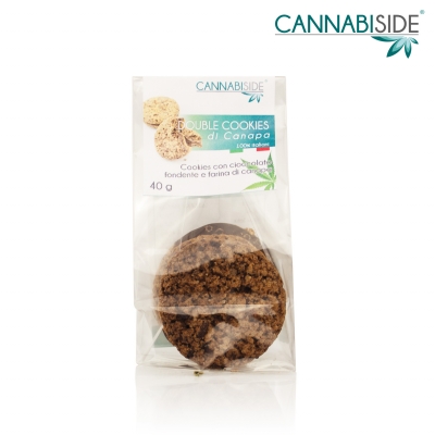 Hemp Cookies Double with Chocolate. The Best Biscuit from the Italian Cooking. We shipping Worldwide