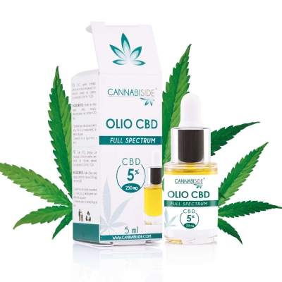 Olio Cbd al 5 % Full Spectrum di Cannabis Sativa 5 ml