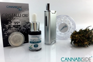 With the Vaporizer you can use Crystals, Oil, Cbd inflorescences and products from the Cannabis